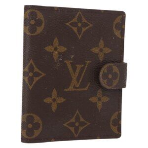LOUIS VUITTON Monogram Agenda Mini Day Planner Cover R20007 LV Auth 147101